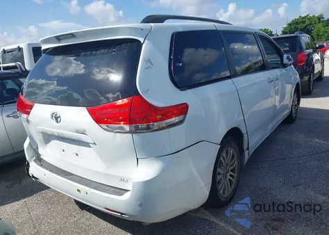 2014 Toyota Sienna Xle V6 8 Passenger из США, поврежденный, VIN 5TDYK3DC4ES414728